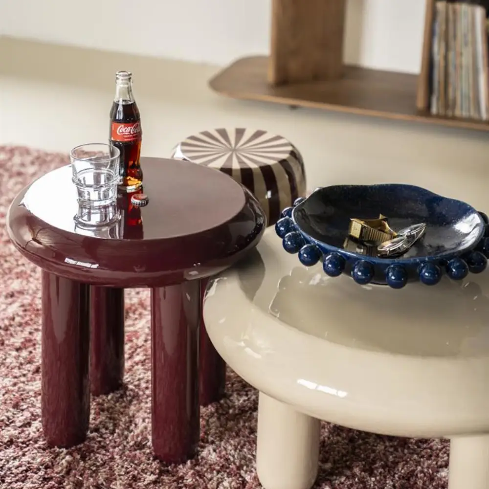 Coffee table Balloon - beige 70x70x35 cm