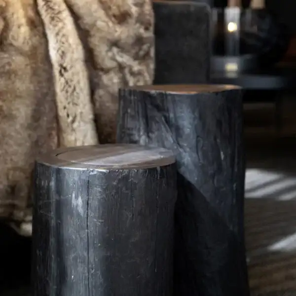 Stool / Side table Colorado 40 Black