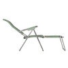 Spaghetti sun lounger sage green aluminium