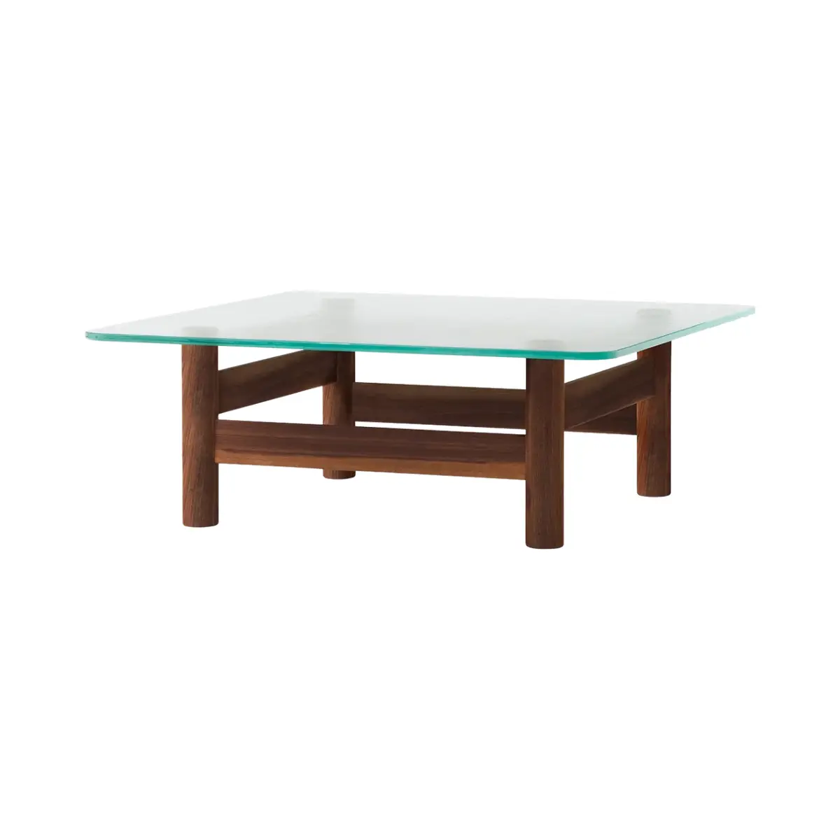  Brasilia Coffee Table Walnut/glass