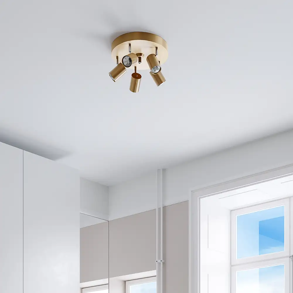 Correct ceiling spotlight 3-low Gold