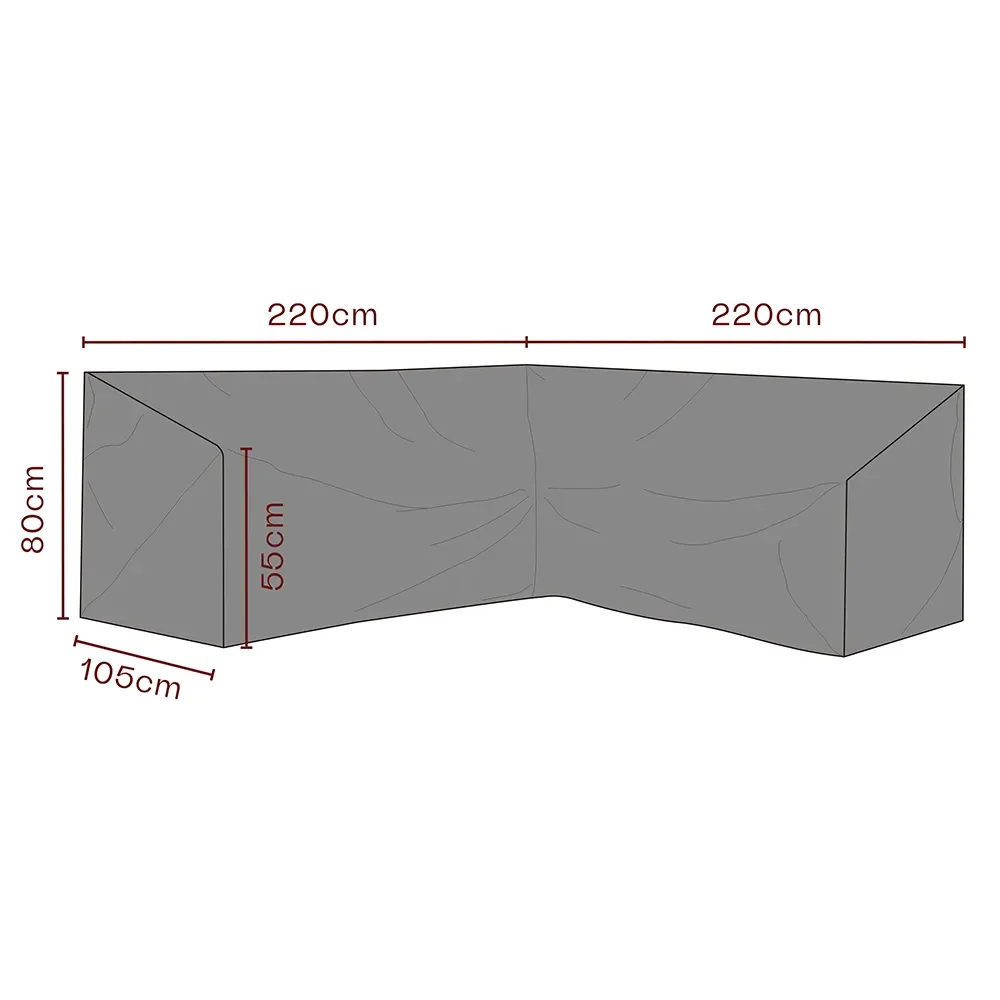 Furniture cover corner sofa 220/220x80x105 cm Premium