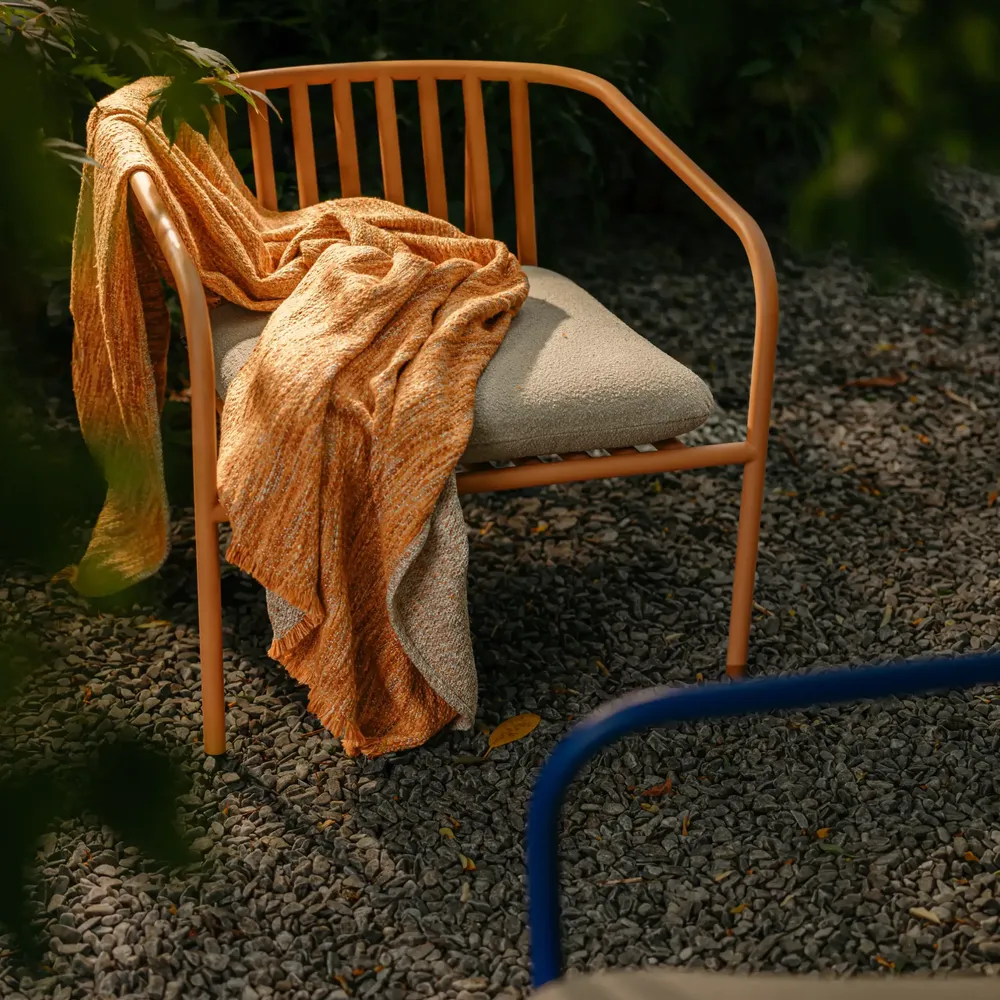 Bendt Armchair Teddy Beige/Peach