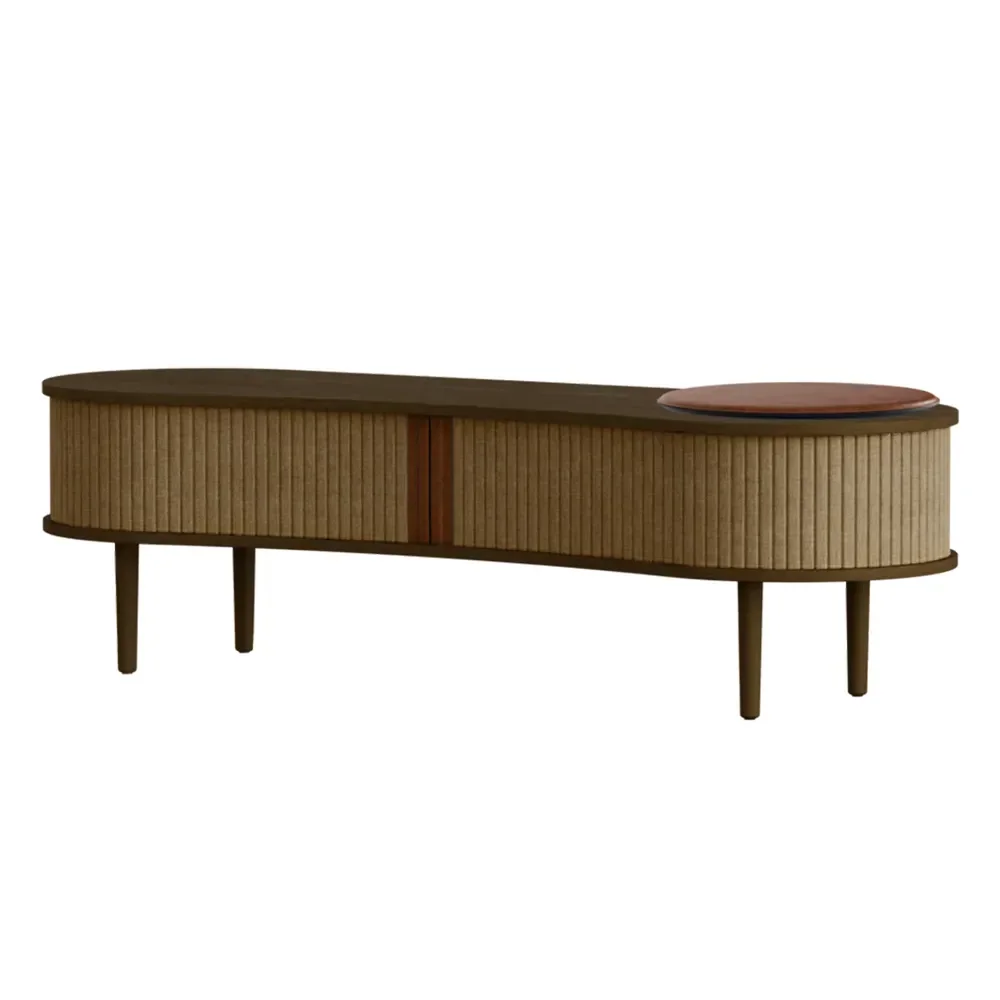 Audacious TV stand Dark Oak/Sugar Brown