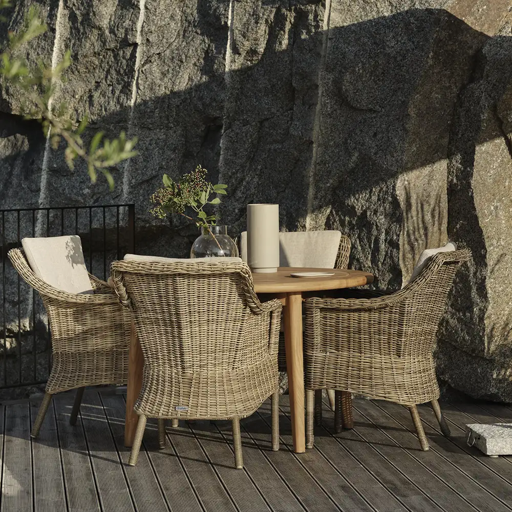 Lenora rattan armchair incl. seat cushion