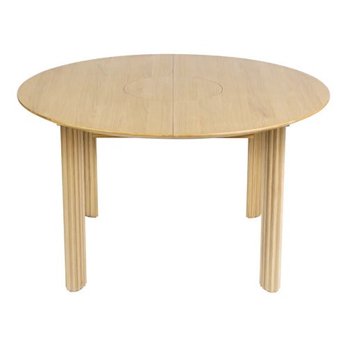 Comfort Circle Dining table with extension 132-202x132 Oak