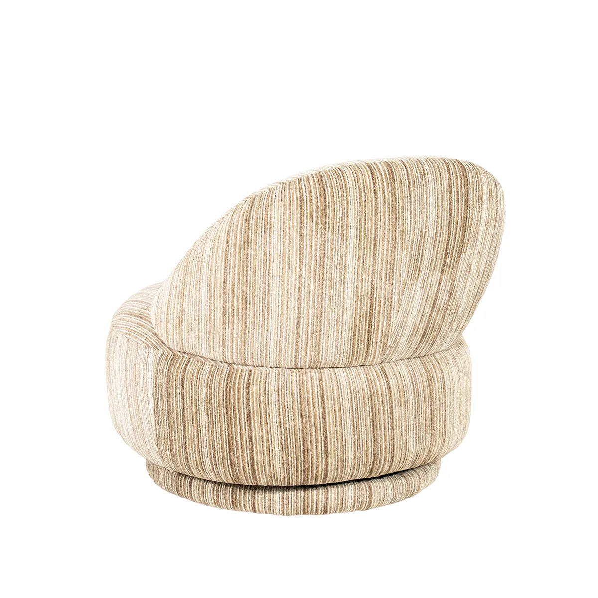 Swivel Lounge Chair FineLine Brown