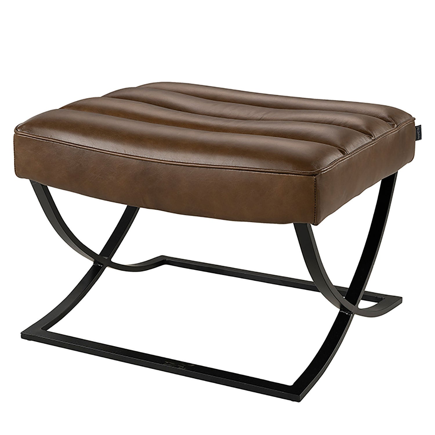 Brooks footstool chocolate brown