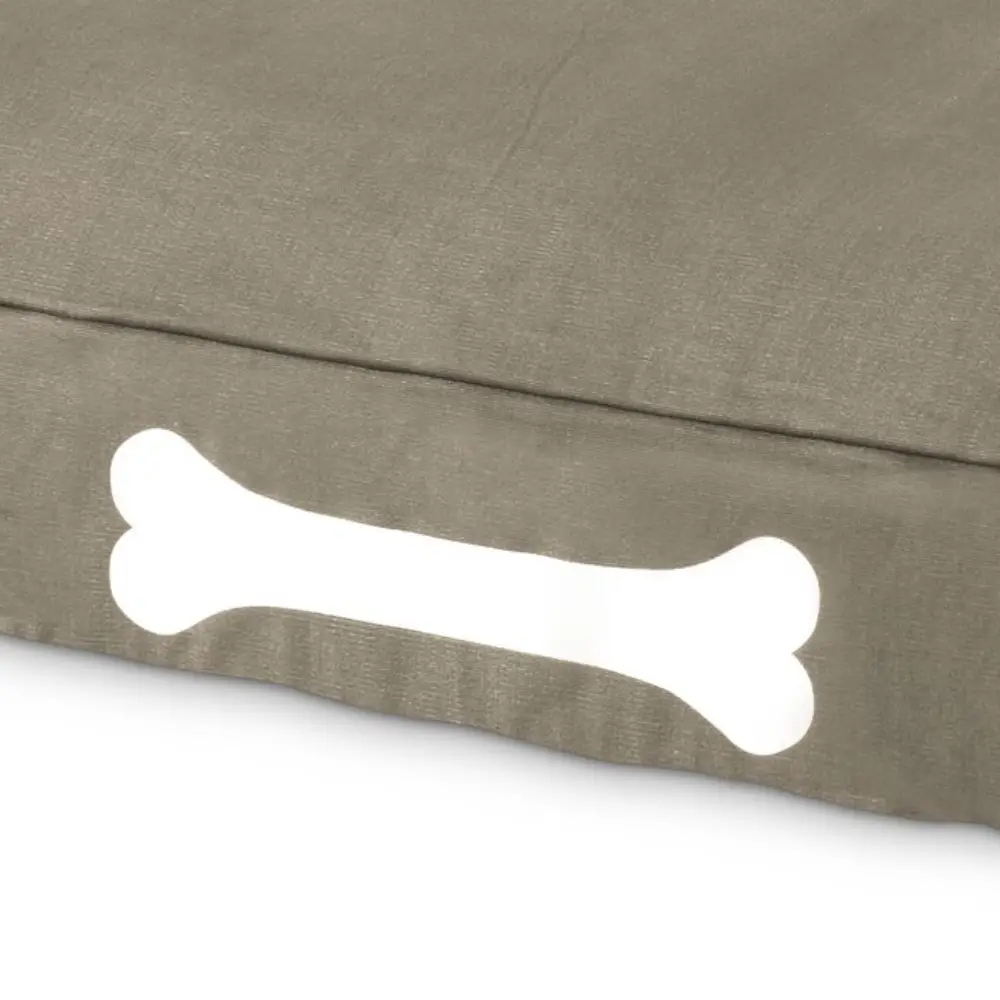 doggielounge L canvas recycled taupe grey