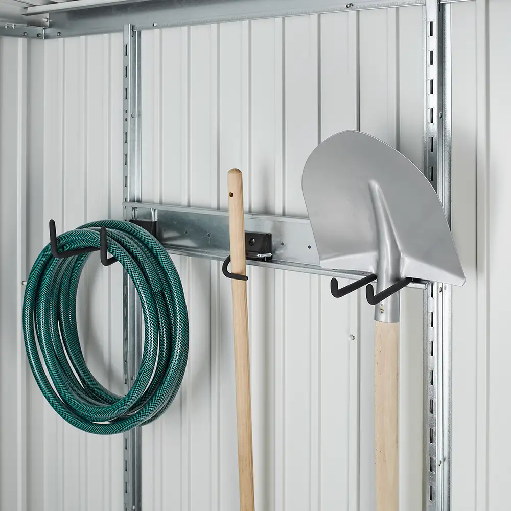 Hook set for garden shed, tool shed