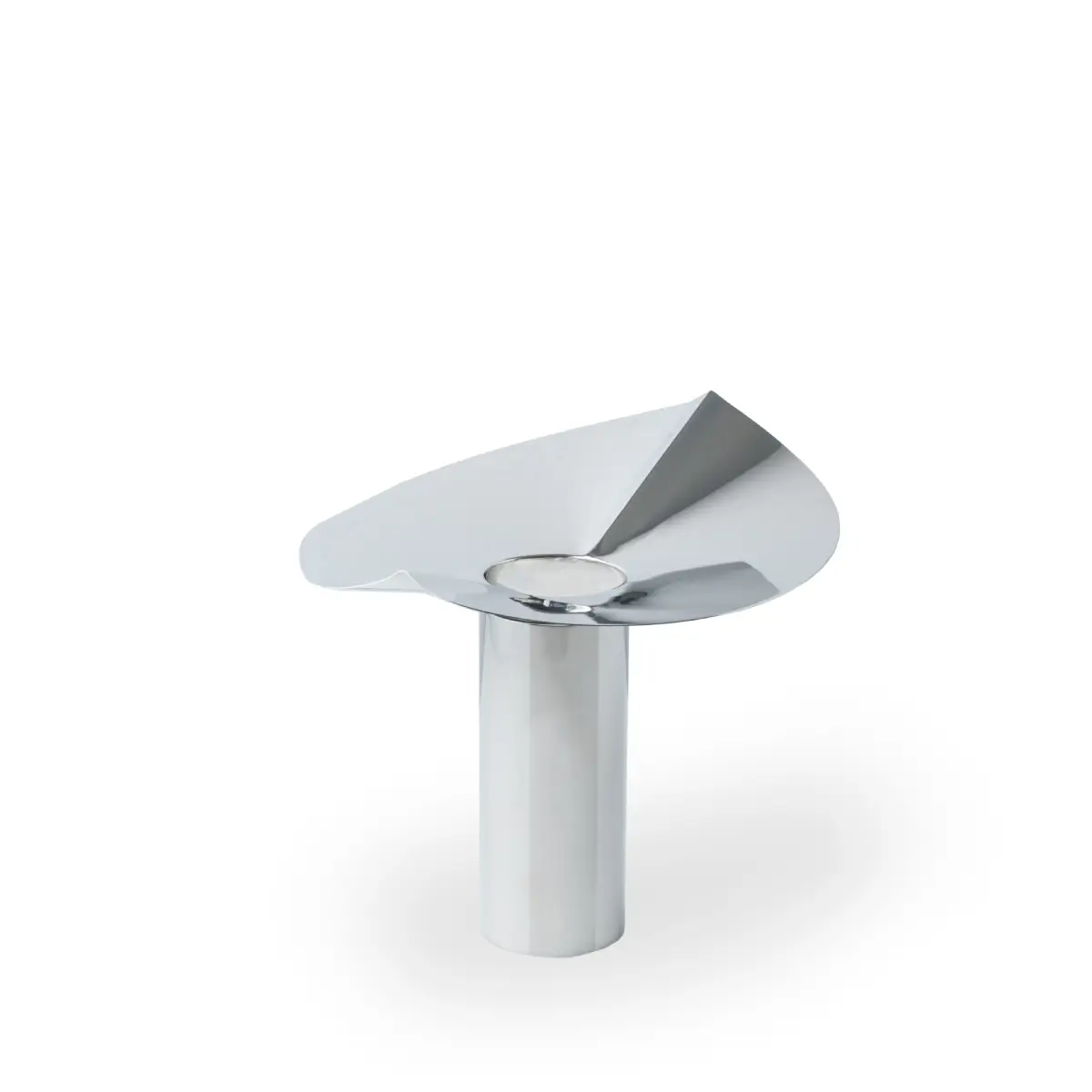 Löv vase/candle holder silver