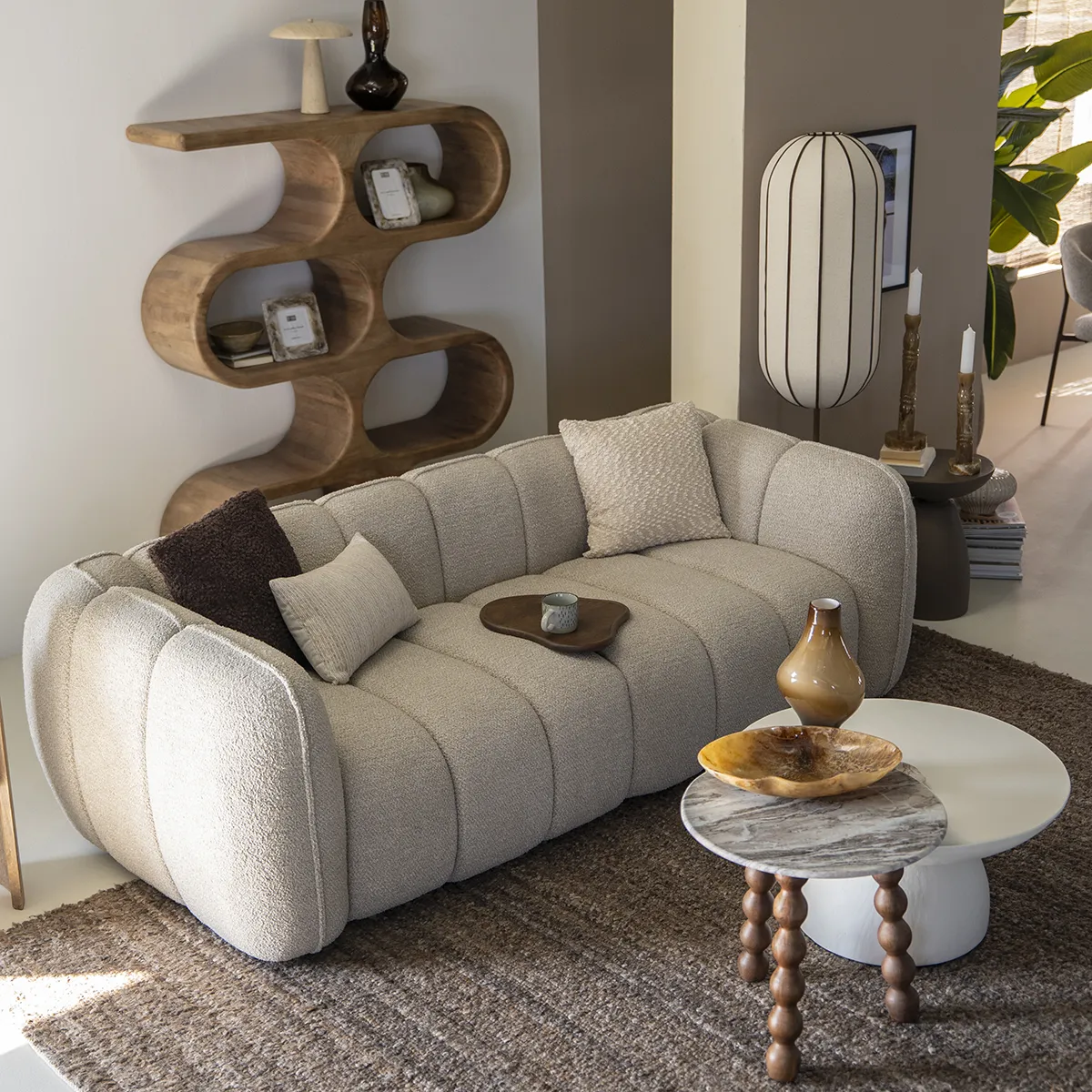 Sofa Cubetto (2.5-Seater) Taupe