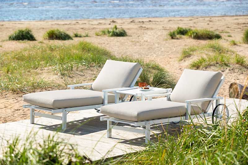 Waterproof Sunbed Cushion Beige