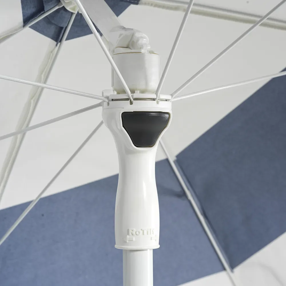 Follina beach umbrella 180 cm Blue-White stripe