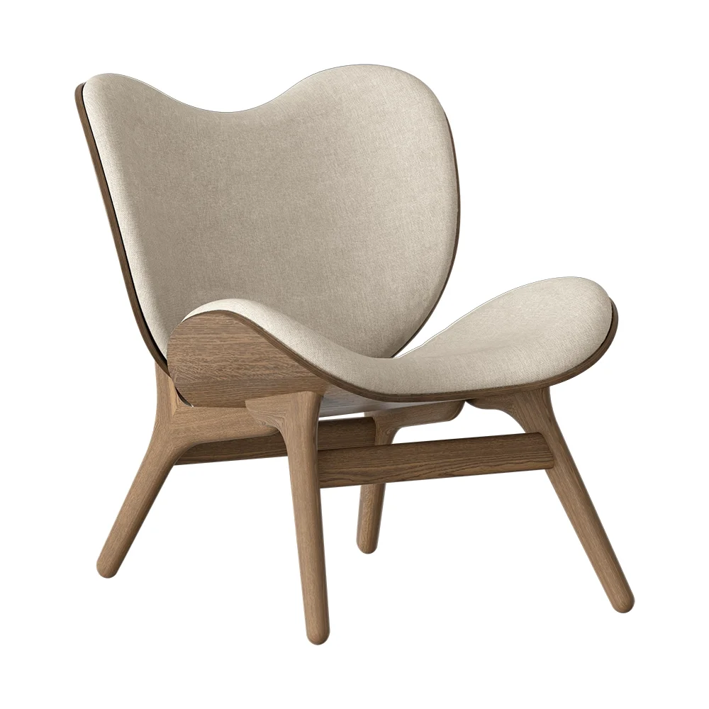 A Conversation Piece Lounge chair Dark Oak/White Sands