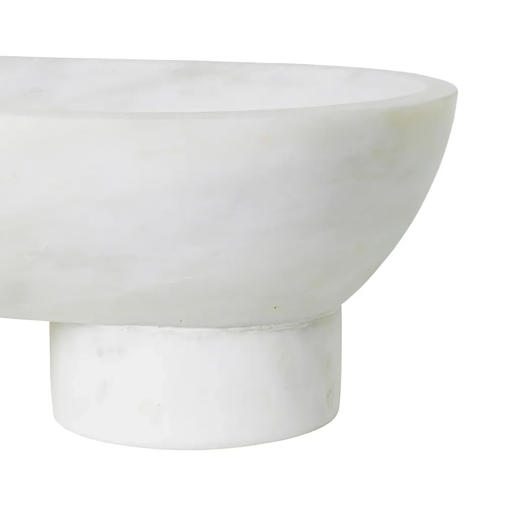 Marble Bowl Alza White