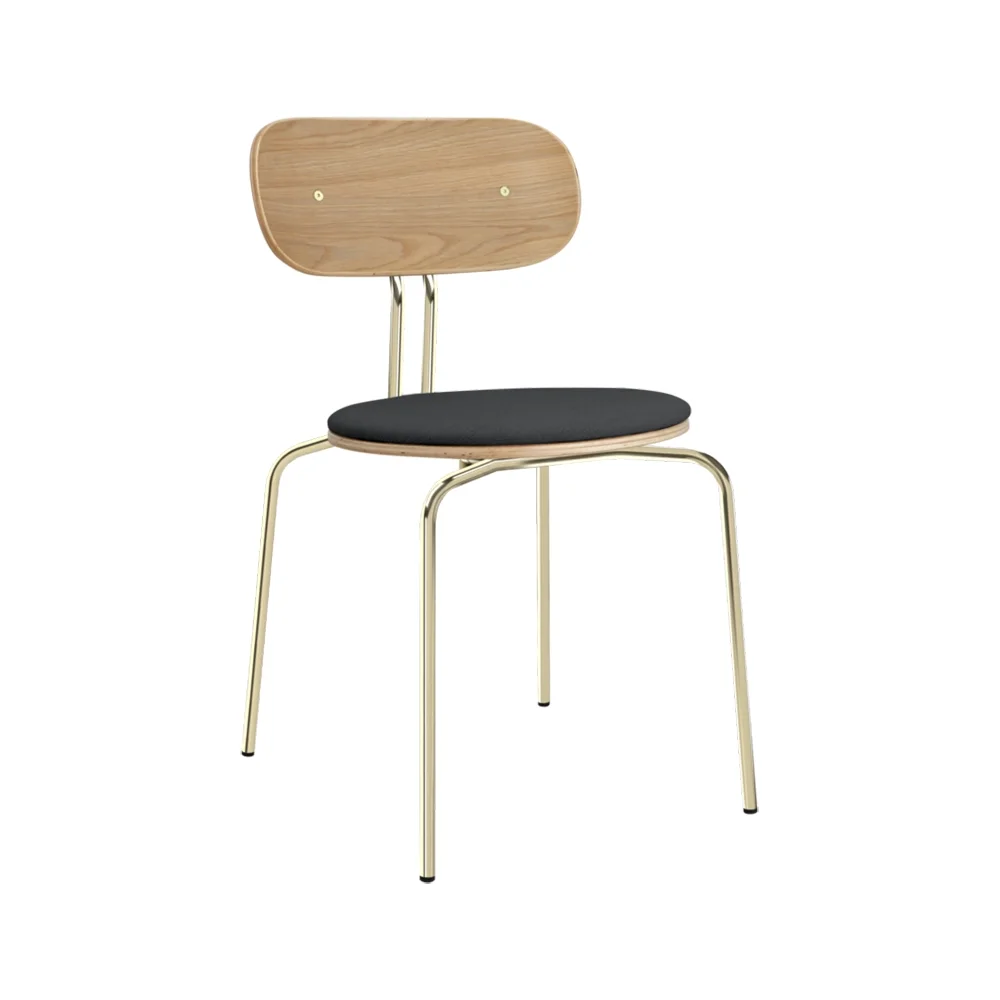 Curious Dining Chair Oak/Brass Shadow