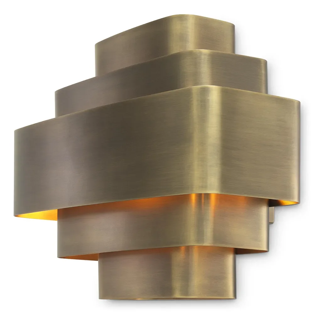 Wall Lamp Pegaso Vintage Brass