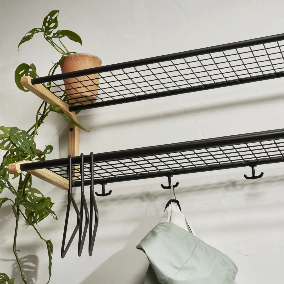 Anna Hat shelf 120 cm White Oak