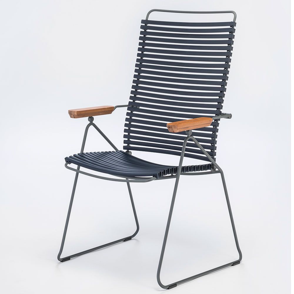 Click recliner dark blue