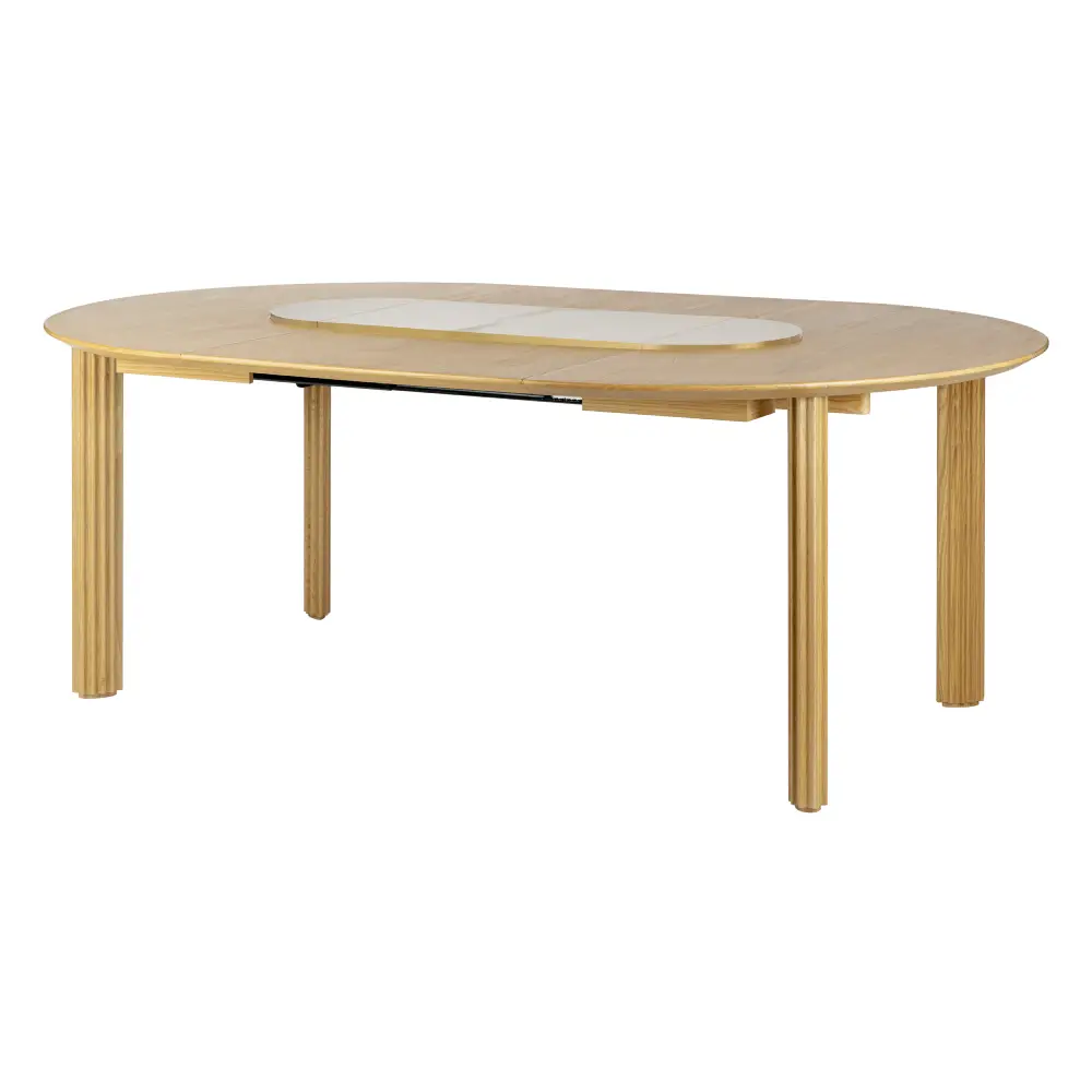 Comfort Circle Dining table with extension 132-202x132 Oak