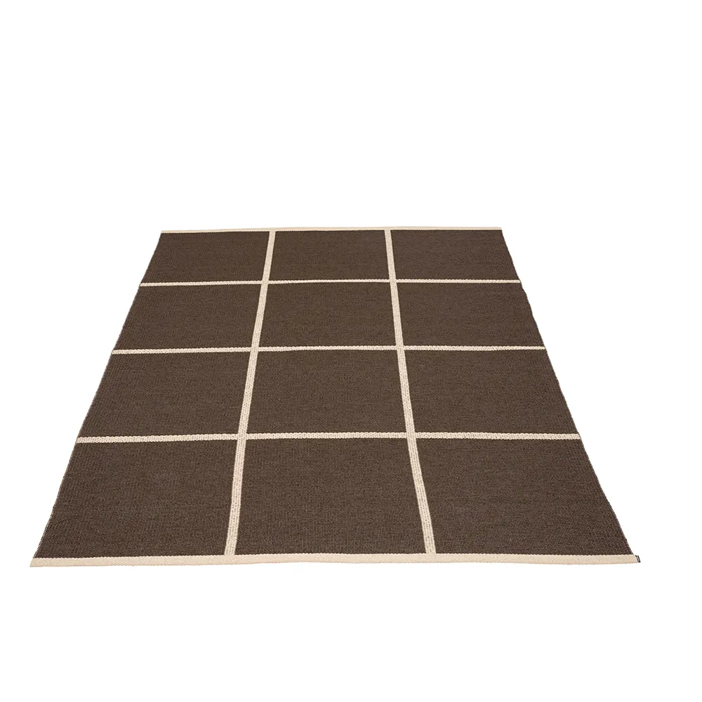 Woven Rug Criss Dark Brown 180x260 cm