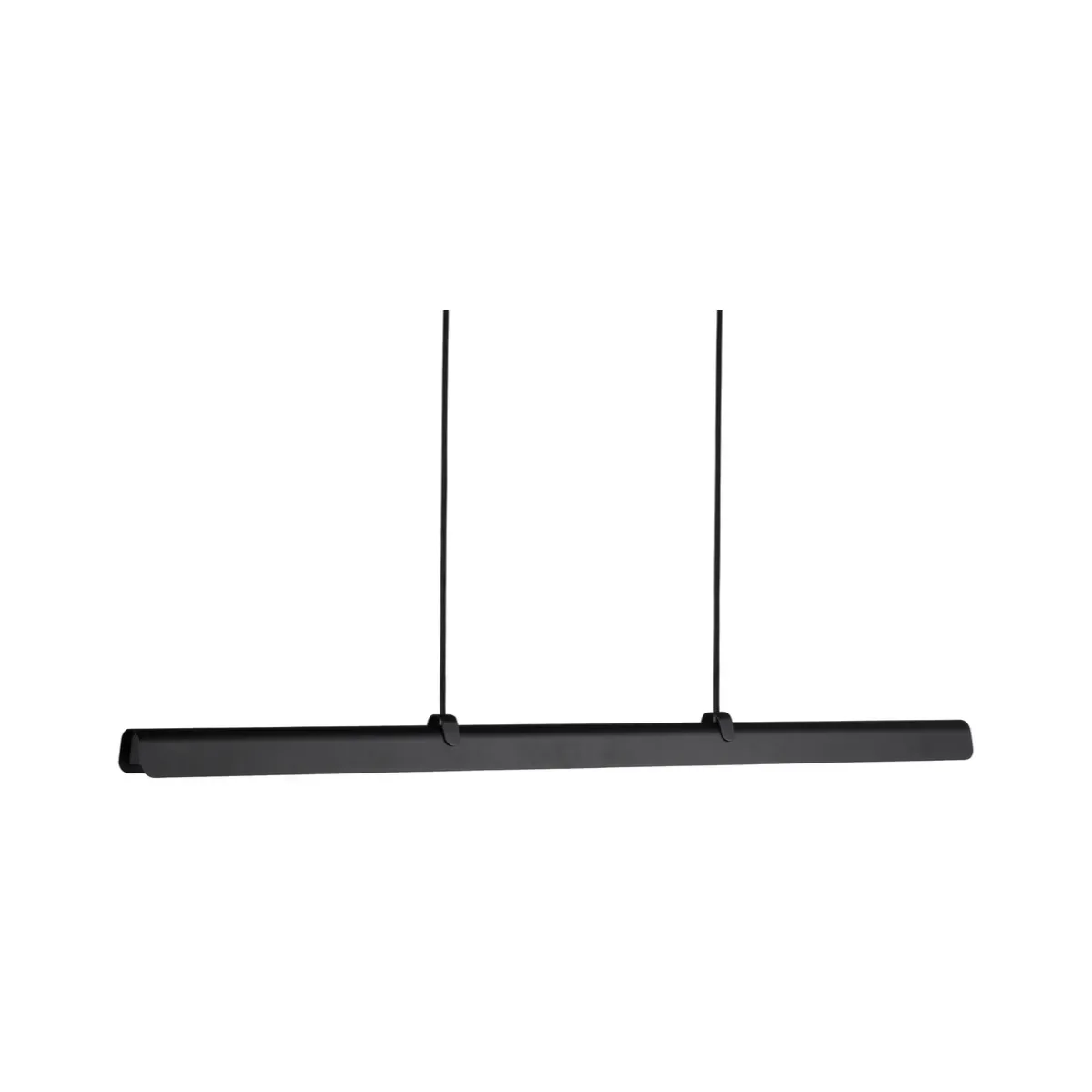 Fold linear G2 ceiling pendant L118 cm metal textured black