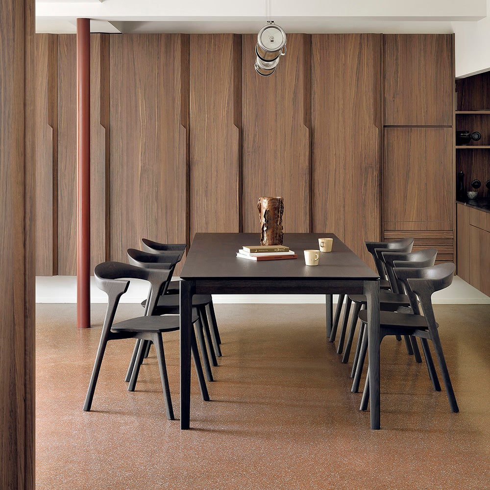 Bok Dining table 80x140 cm Brown lacquered oak