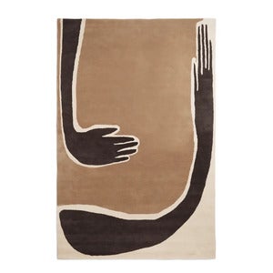 Pose Tufted Rug 200x300 cm - Dark Coffee/Off White