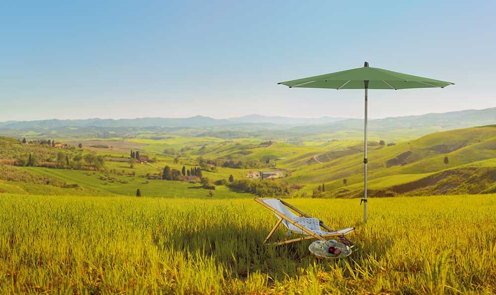 Alu-Smart parasol 300 cm cat.5 645 burgundy