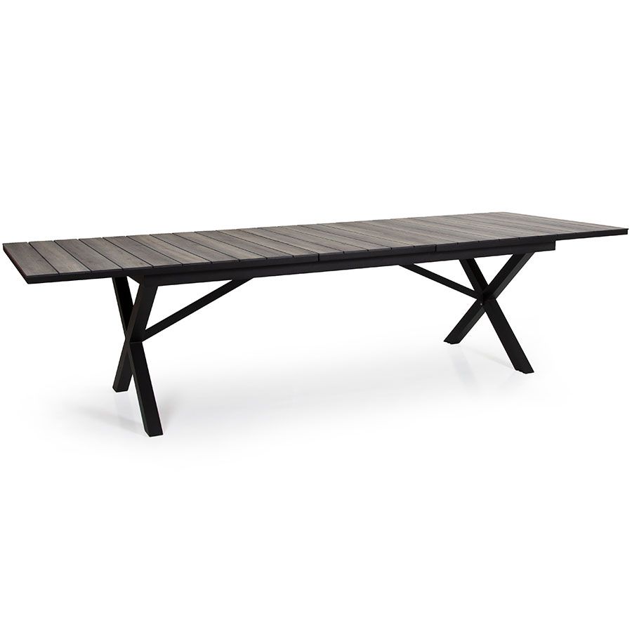 Hillmond extendable table 100x238-297 cm black/nature