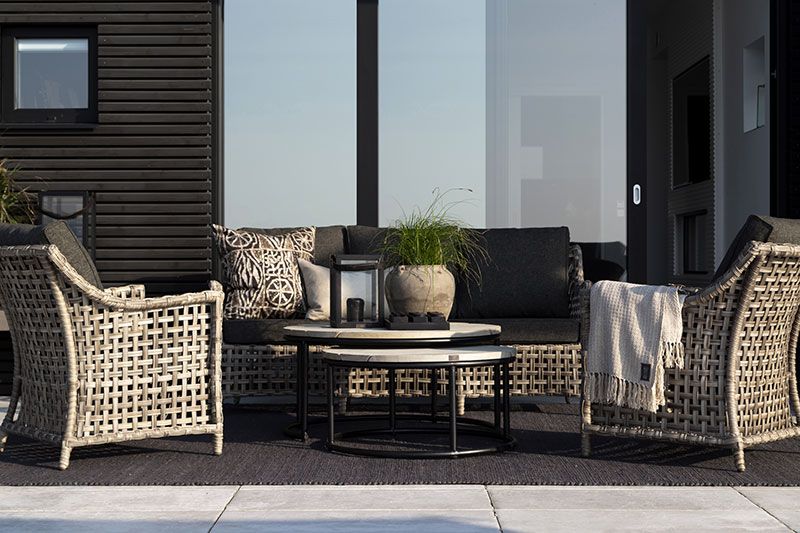 Malaga armchair in synthetic rattan
