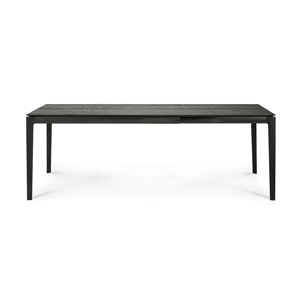 Bok Dining table 90x140-220 cm Black varniched oak