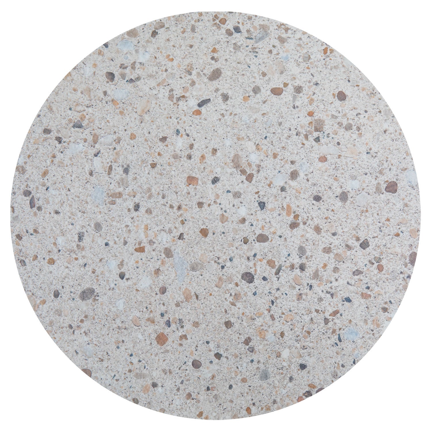 Laminate table top 70 cm beige/terrazzo