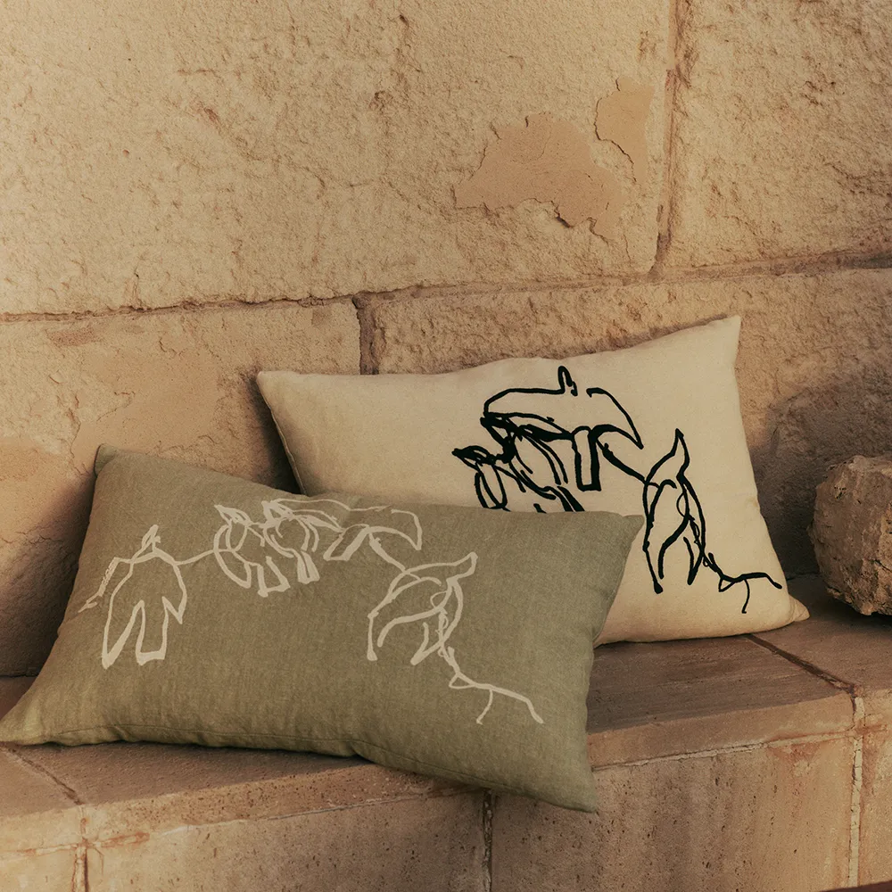 Vuelo Cushion Cover 40x60 cm - Elm Green