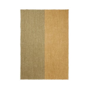 Pila Linen Throw - Khaki/Aged Gold