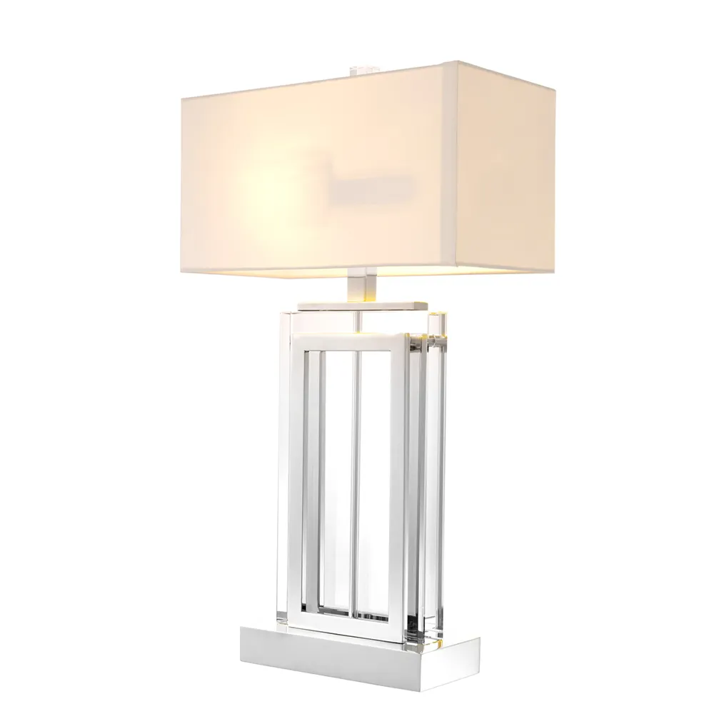 Table Lamp Arlington Crystal Nickel