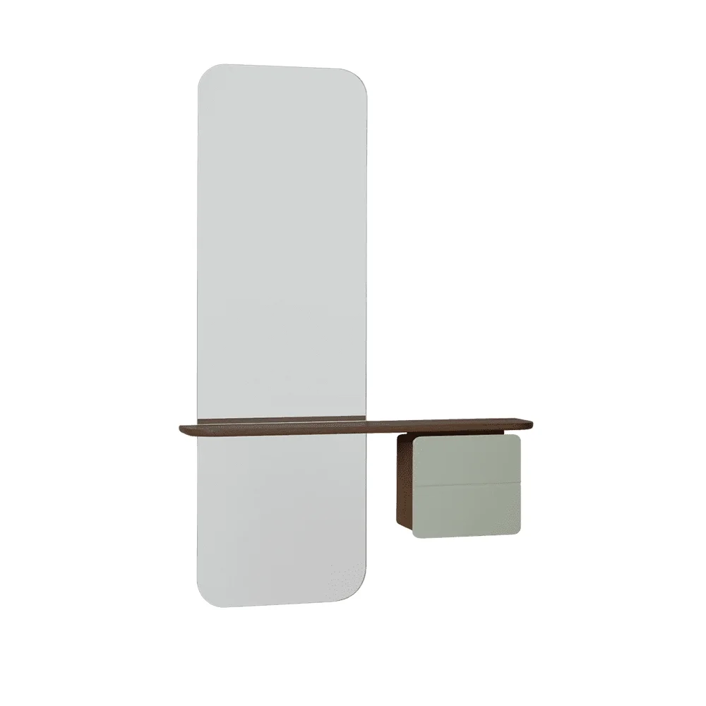 One More Look Mirror Dark oak/Nuance Olive