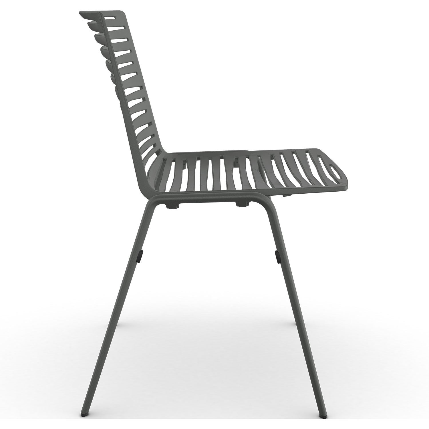 Zebra dining chair Metallic Grey