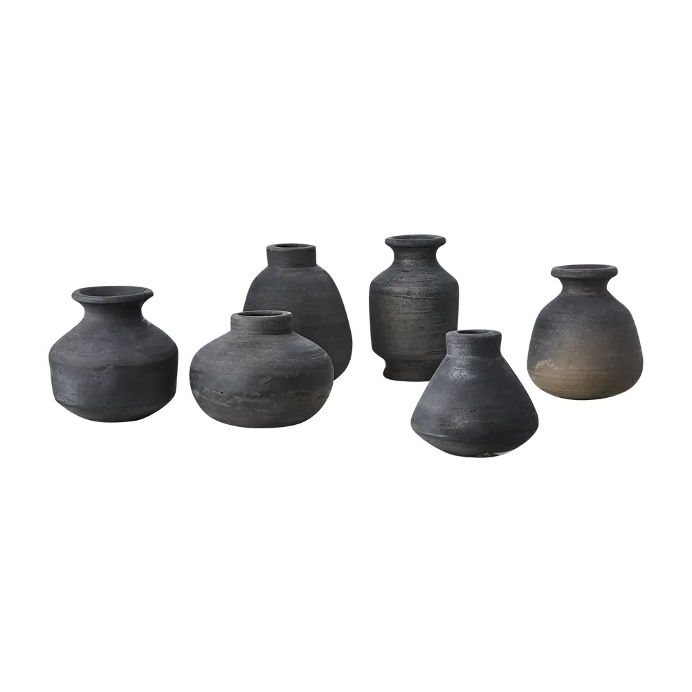 FLODA urn black set of 6