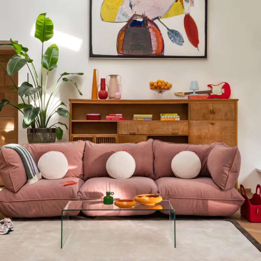 sumo armrest cord recycled soft pink