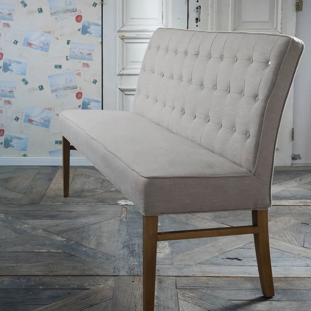  Cape Breton bench 168 cm linen