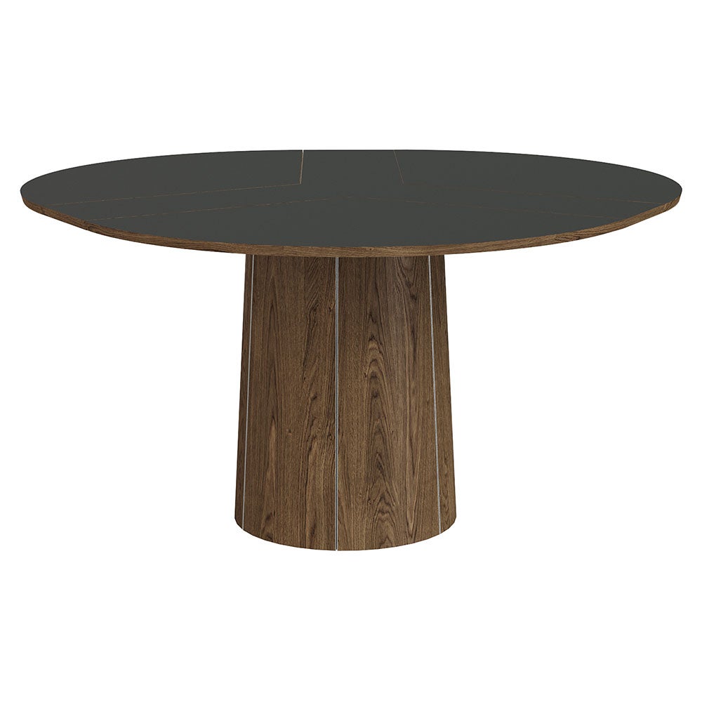 Sm33 Table Walnut Lacquer/Black Nano Laminate
