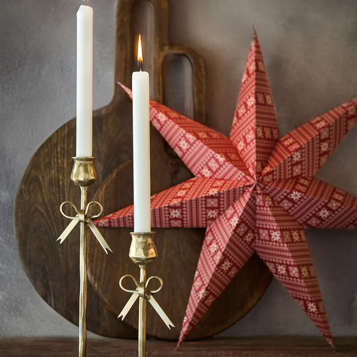 FRANCIS Candle holder Brass color L9xW7.5xH30 cm