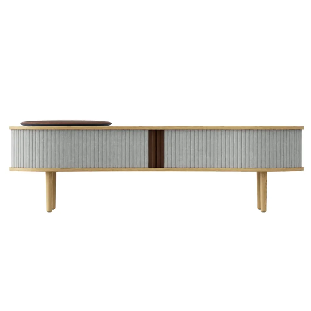 Audacious TV stand Oak/Sterling