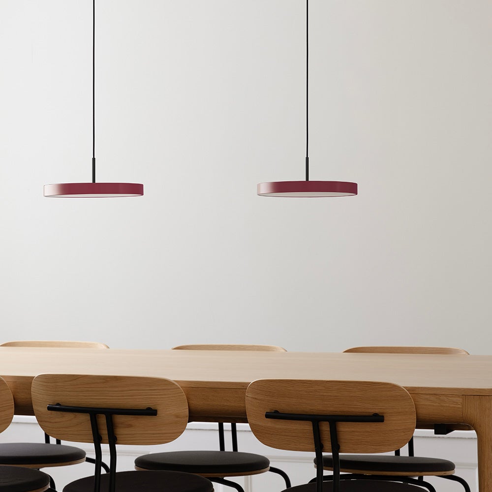 Asteria Mini Ø31 cm Pendant Lamp Ruby Red/Black