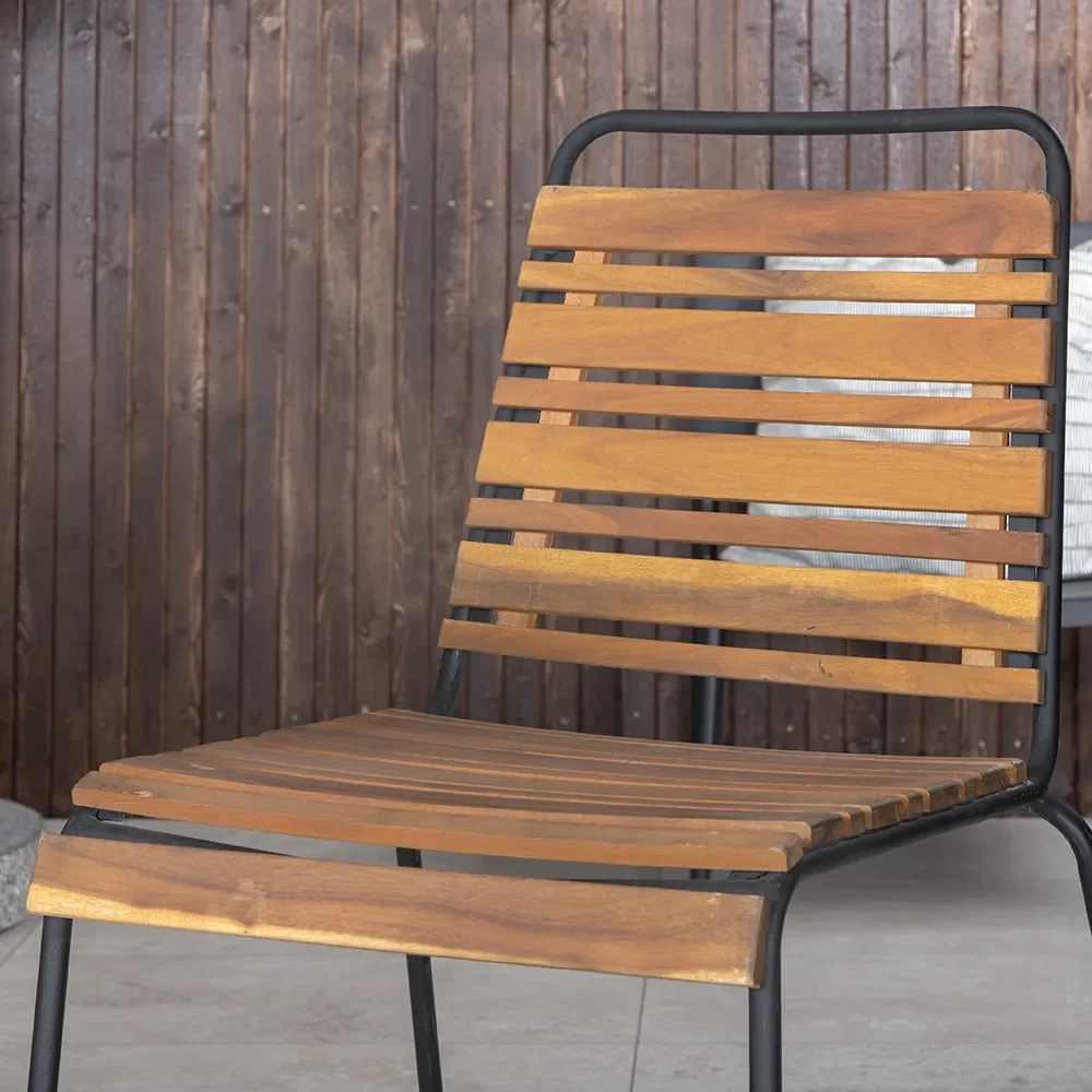 Bois Dining chair acacia 2-pack