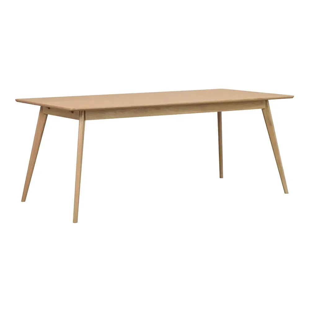 Yumi dining table 190x90 cm lacquered oak