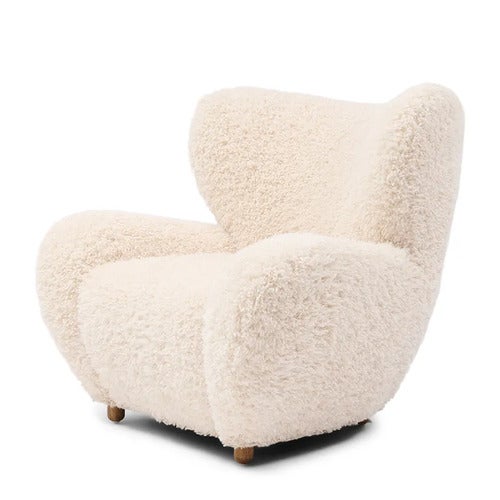 Courchevel Wing Chair White Lion