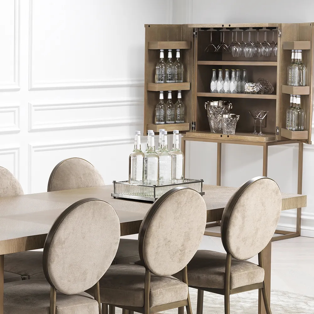 Cora Tray Rectangular Nickel Finish